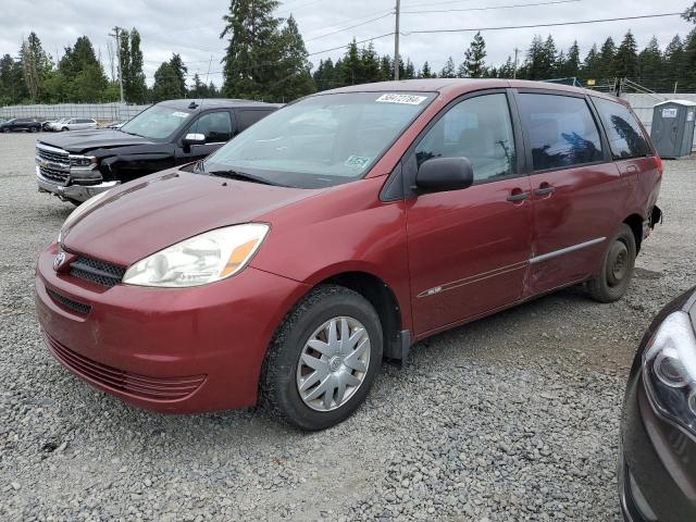 5TDZA29C24S023764 - 2004 TOYOTA SIENNA CE RED photo 1