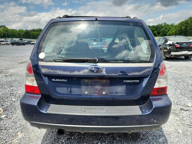 JF1SG63606G719570 - 2006 SUBARU FORESTER 2.5X BLUE photo 6