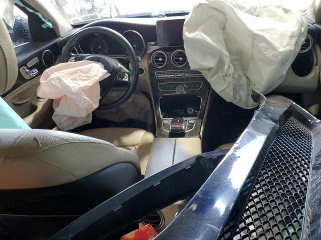 55SWF4KB0GU102939 - 2016 MERCEDES-BENZ C 300 4MATIC BLUE photo 8