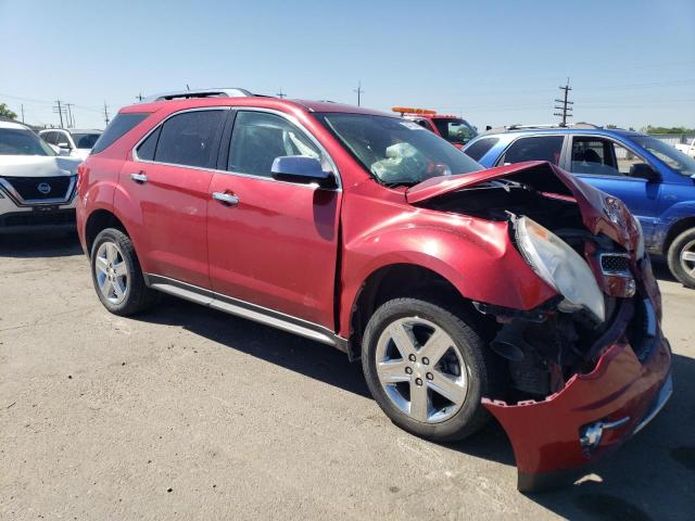 2GNFLHE30F6375753 - 2015 CHEVROLET EQUINOX LTZ RED photo 1