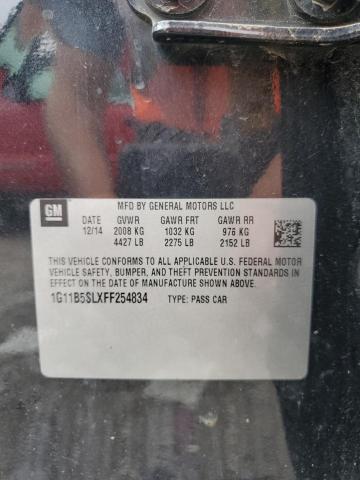1G11B5SLXFF254834 - 2015 CHEVROLET MALIBU LS Schwarz Foto 12