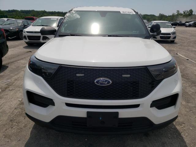 1FM5K8AB6MGA07672 - 2021 FORD EXPLORER POLICE INTERCEPTOR WHITE photo 5