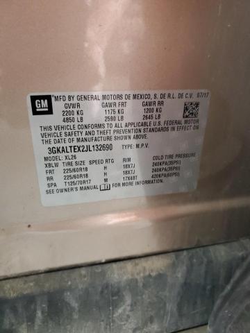 3GKALTEX2JL132690 - 2018 GMC TERRAIN SLE TAN photo 14