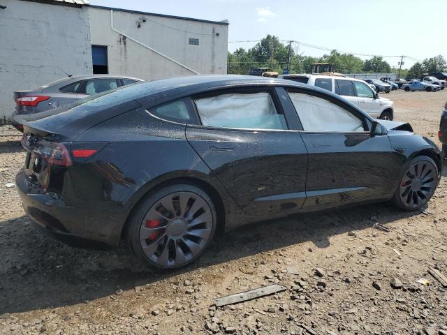 5YJ3E1EC3MF849487 - 2021 TESLA MODEL 3 BLACK photo 3