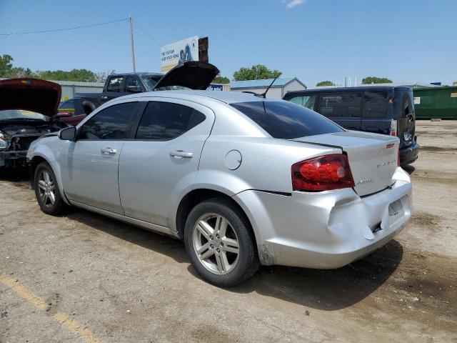 1C3CDZCB4CN237234 - 2012 DODGE AVENGER SXT SILVER photo 2