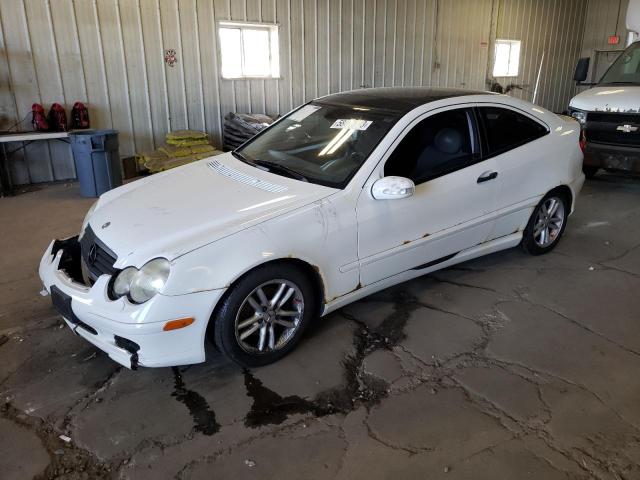 WDBRN47J52A331893 - 2002 MERCEDES-BENZ C 230K SPORT COUPE WHITE photo 1