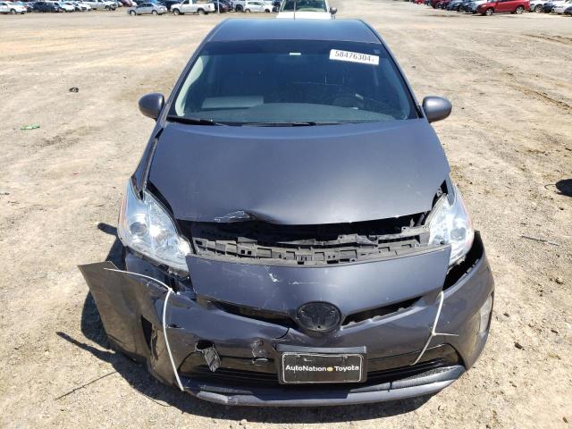 JTDKN3DU8F0468379 - 2015 TOYOTA PRIUS GRAY photo 5