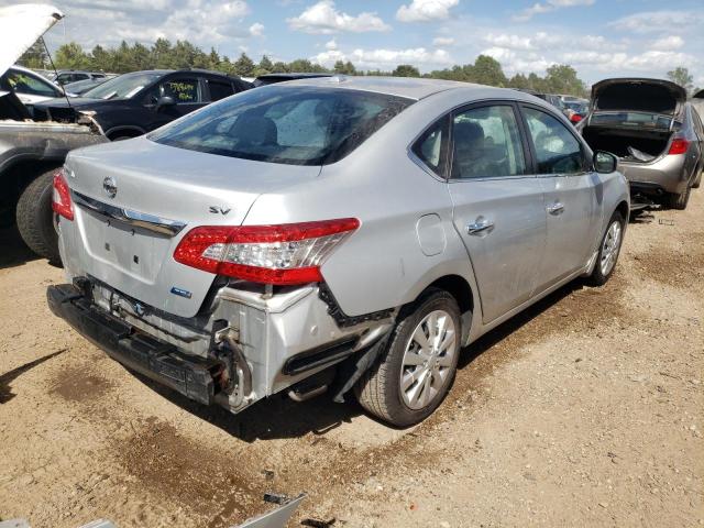 1N4AB7AP6EN855854 - 2014 NISSAN SENTRA S SILVER photo 3