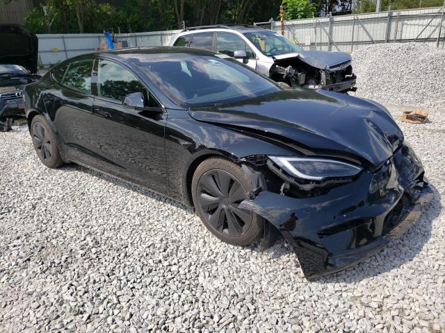 5YJSA1E51NF472748 - 2022 TESLA MODEL S BLACK photo 4