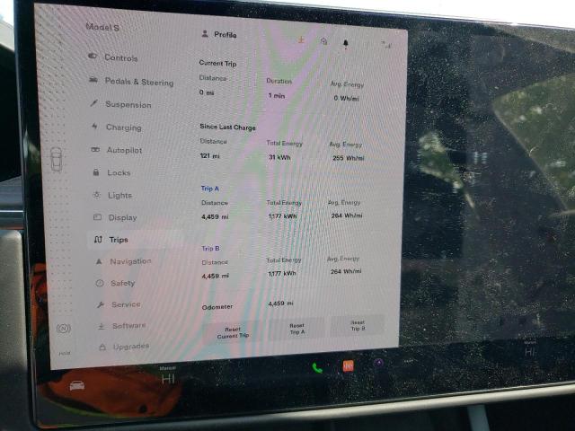 5YJSA1E51NF472748 - 2022 TESLA MODEL S შავი ფოტო 9