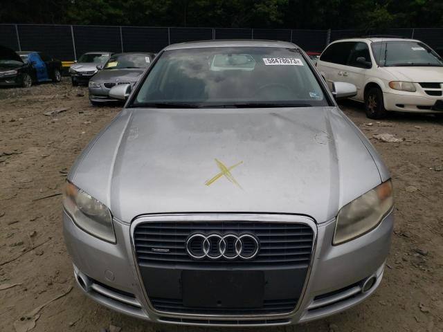 WAUDF78E77A090502 - 2007 AUDI A4 2.0T QUATTRO SILVER photo 5