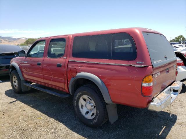 5TEGM92N21Z847507 - 2001 TOYOTA TACOMA DOUBLE CAB PRERUNNER RED photo 2