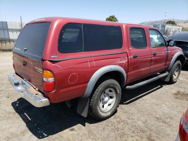 5TEGM92N21Z847507 - 2001 TOYOTA TACOMA DOUBLE CAB PRERUNNER RED photo 3