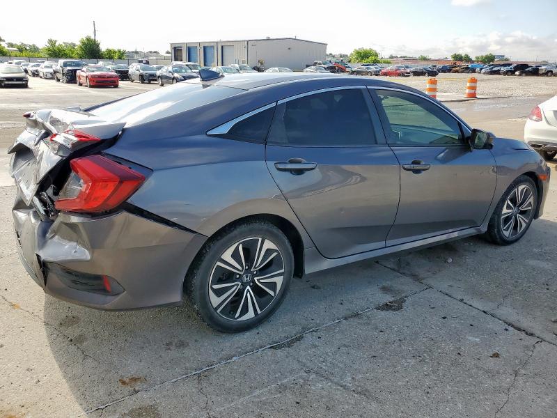 JHMFC1F3XJX025052 - 2018 HONDA CIVIC EX GRAY photo 3