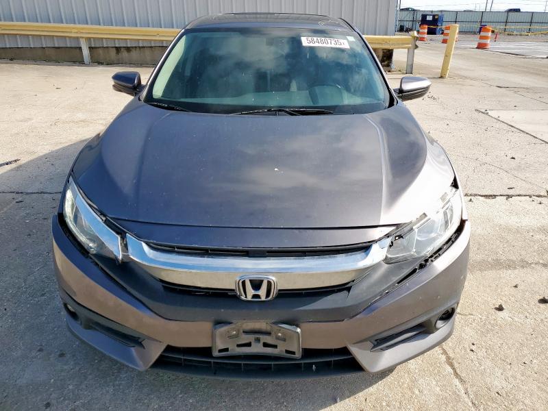 JHMFC1F3XJX025052 - 2018 HONDA CIVIC EX GRAY photo 5