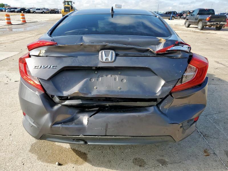 JHMFC1F3XJX025052 - 2018 HONDA CIVIC EX GRAY photo 6