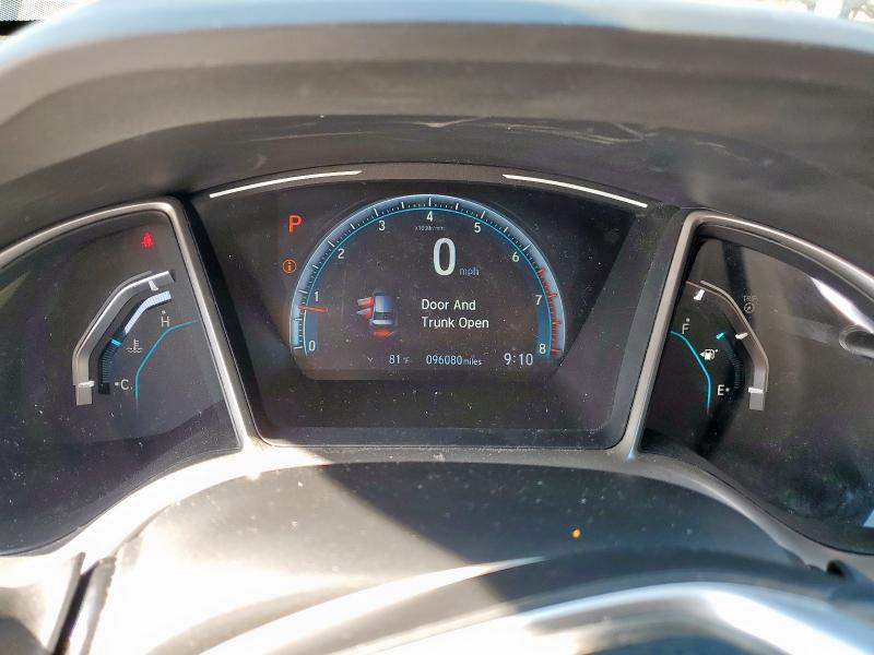 JHMFC1F3XJX025052 - 2018 HONDA CIVIC EX GRAY photo 9