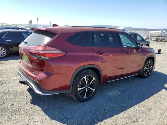 5TDJZRBH5NS205853 - 2022 TOYOTA HIGHLANDER XSE RED photo 3