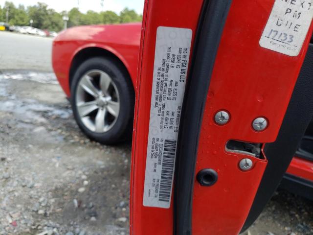 2C3CDZAG2GH209705 - 2016 DODGE CHALLENGER SXT RED photo 12