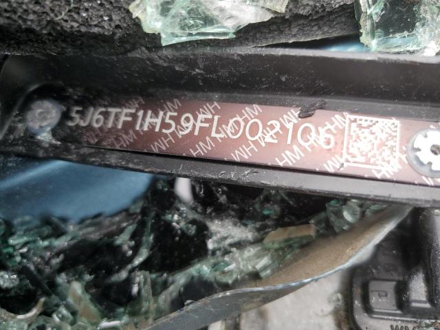 5J6TF1H59FL002106 - 2015 HONDA CROSSTOUR EXL ტალღისფერი ფოტო 12