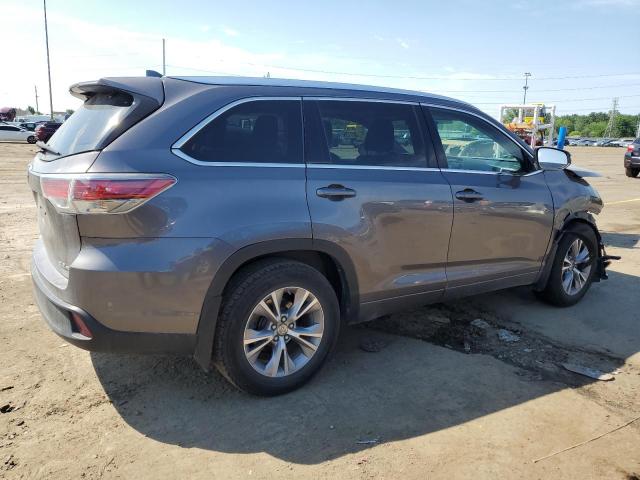 5TDJKRFH6FS157358 - 2015 TOYOTA HIGHLANDER XLE ნაცრისფერი ფოტო 3