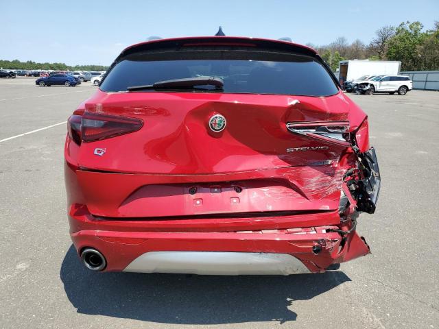 ZASPAKBN9M7C99766 - 2021 ALFA ROMEO STELVIO TI Қызыл фото 6