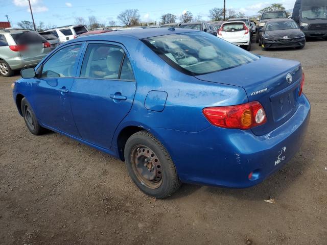 JTDBL40E799088864 - 2009 TOYOTA COROLLA BASE BLUE photo 2