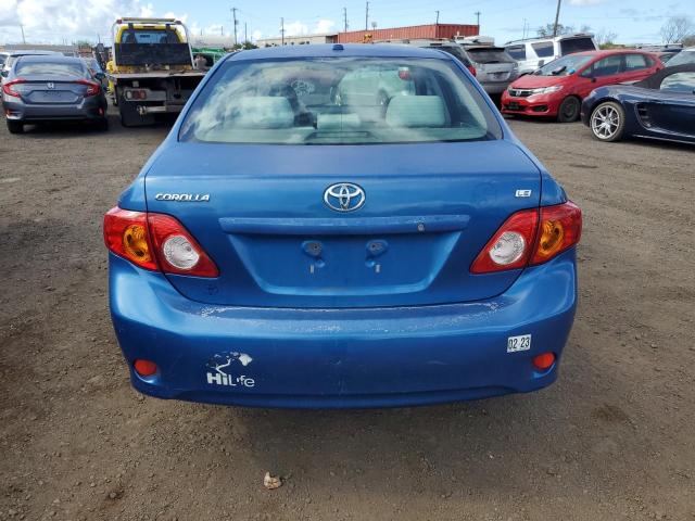 JTDBL40E799088864 - 2009 TOYOTA COROLLA BASE BLUE photo 6