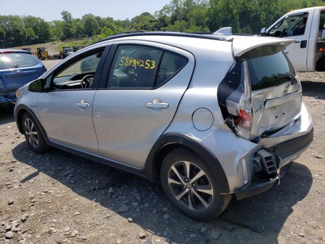 JTDKDTB31K1622769 - 2019 TOYOTA PRIUS C SILVER photo 2