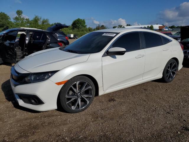 19XFC2F85ME001071 - 2021 HONDA CIVIC SPORT WHITE photo 1