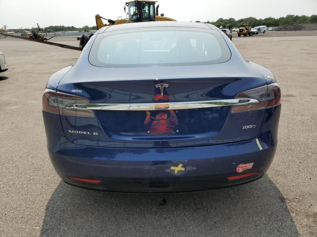 5YJSA1E29JF264326 - 2018 TESLA MODEL S BLUE photo 6