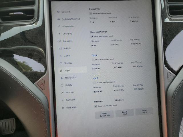 5YJSA1E29JF264326 - 2018 TESLA MODEL S Կապույտ լուսանկար 9