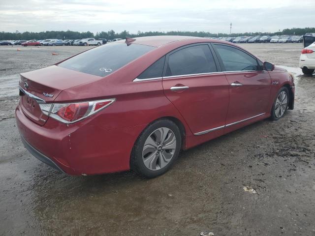 KMHEC4A41DA083729 - 2013 HYUNDAI SONATA HYBRID RED photo 3