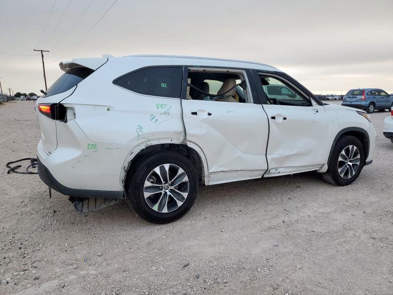 5TDGZRAH1LS024550 - 2020 TOYOTA HIGHLANDER XLE WHITE photo 3