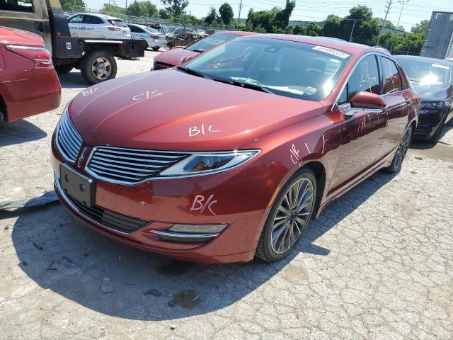 3LN6L2LUXER830466 - 2014 LINCOLN MKZ HYBRID RED photo 1