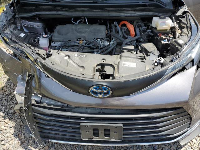 5TDYSKFC4NS047613 - 2022 TOYOTA SIENNA XLE GRAY photo 12