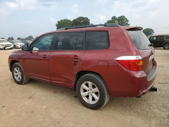 5TDKK3EH9AS016165 - 2010 TOYOTA HIGHLANDER SE MAROON photo 2