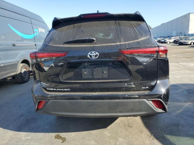5TDGZRAH7NS546957 - 2022 TOYOTA HIGHLANDER XLE BLACK photo 6