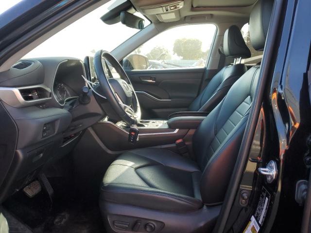 5TDGZRAH7NS546957 - 2022 TOYOTA HIGHLANDER XLE BLACK photo 7