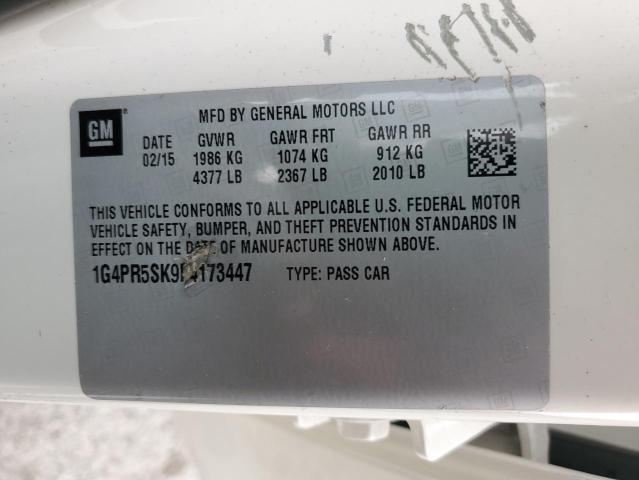 1G4PR5SK9F4173447 - 2015 BUICK VERANO CONVENIENCE CREAM photo 10