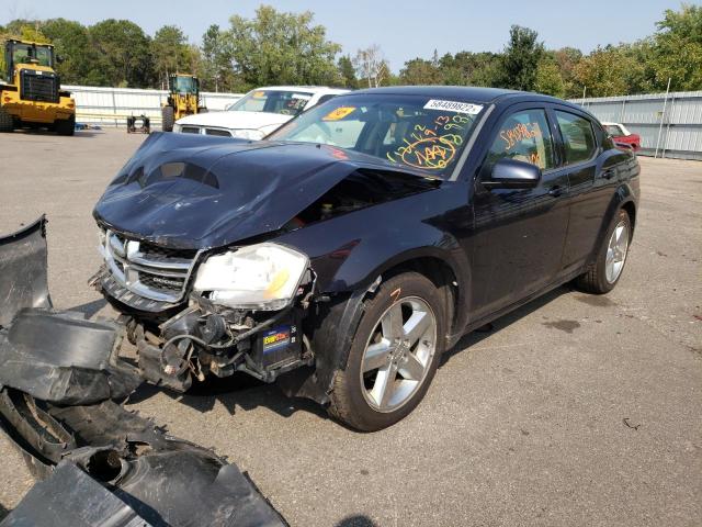 1B3BD2FG1BN500222 - 2011 DODGE AVENGER LUX BLUE photo 2