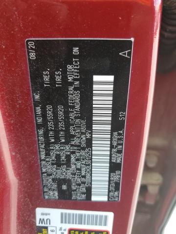 5TDDBRCH2LS012525 - 2020 TOYOTA HIGHLANDER HYBRID LIMITED RED photo 13