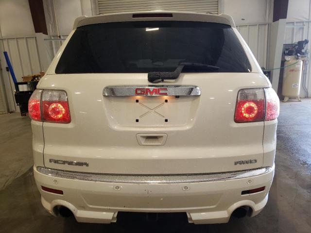 1GKKVTED1BJ363013 - 2011 GMC ACADIA DENALI WHITE photo 6