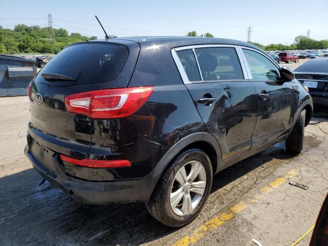 KNDPB3A24C7266272 - 2012 KIA SPORTAGE BASE BLACK photo 3