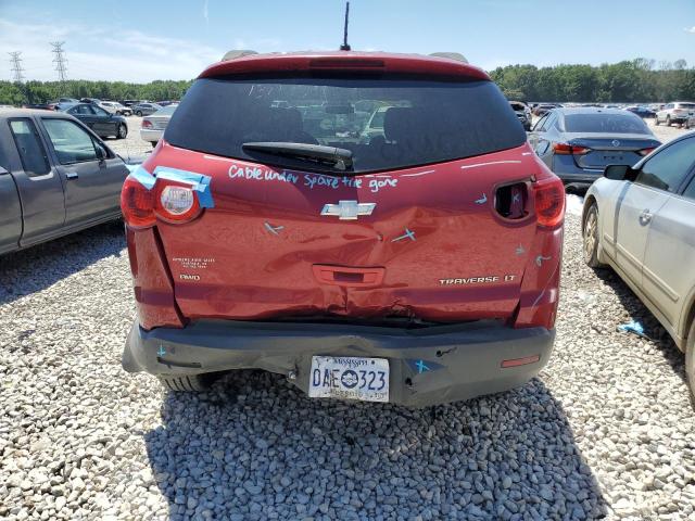 1GNKVGED5CJ168091 - 2012 CHEVROLET TRAVERSE LT 红色 照片 6