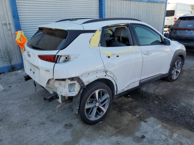 KM8K53A51JU063085 - 2018 HYUNDAI KONA ULTIMATE WHITE photo 3