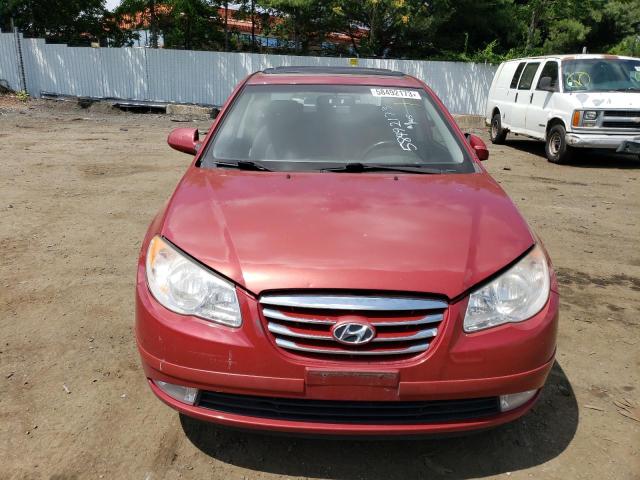 KMHDU4AD3AU875531 - 2010 HYUNDAI ELANTRA BLUE RED photo 5