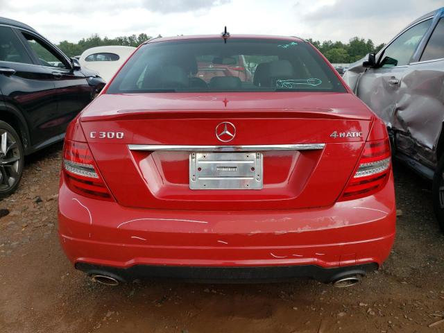 WDDGF8AB3DR262890 - 2013 MERCEDES-BENZ C 300 4MATIC RED photo 6