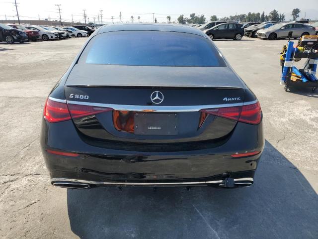 W1K6G7GB0MA043250 - 2021 MERCEDES-BENZ S 580 4MATIC BLACK photo 6