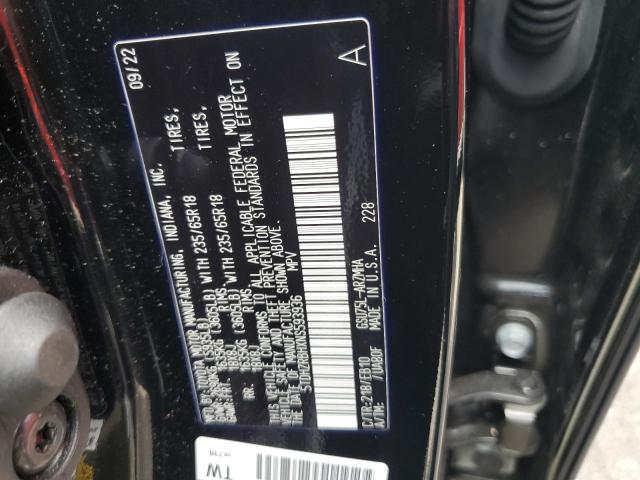 5TDHZRBHXNS593936 - 2022 TOYOTA HIGHLANDER XLE BLACK photo 13